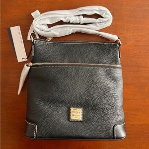 NWT Dooney & Bourke black leather Crossbody